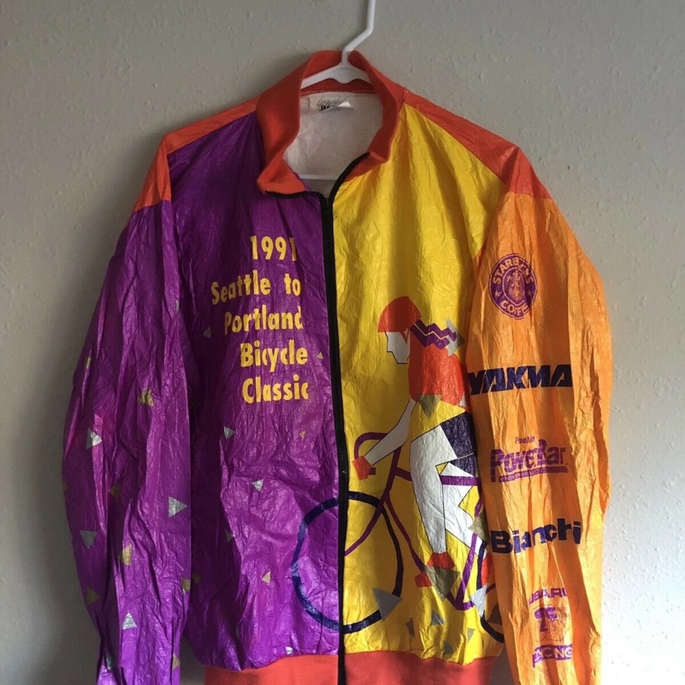 Vintage 1991 Seattle to Portland Bike Race Jacket